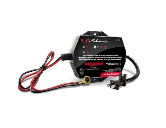 SC1300 – SCHUMACHER Battery Charger, For 6 Or 12 Volt Batteries On-Board Battery Charger 120 Volt Power Supply 1.5 Am...